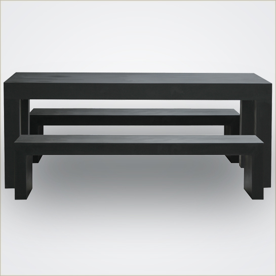 B-Ware Kunststein Gartenmöbel Set Fiberglas MONACO 200 weiß oder